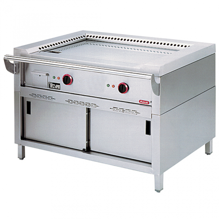 Elektro Teppanyaki auf geschlossenem Unterbau - 2 Zonen - Gastrohot